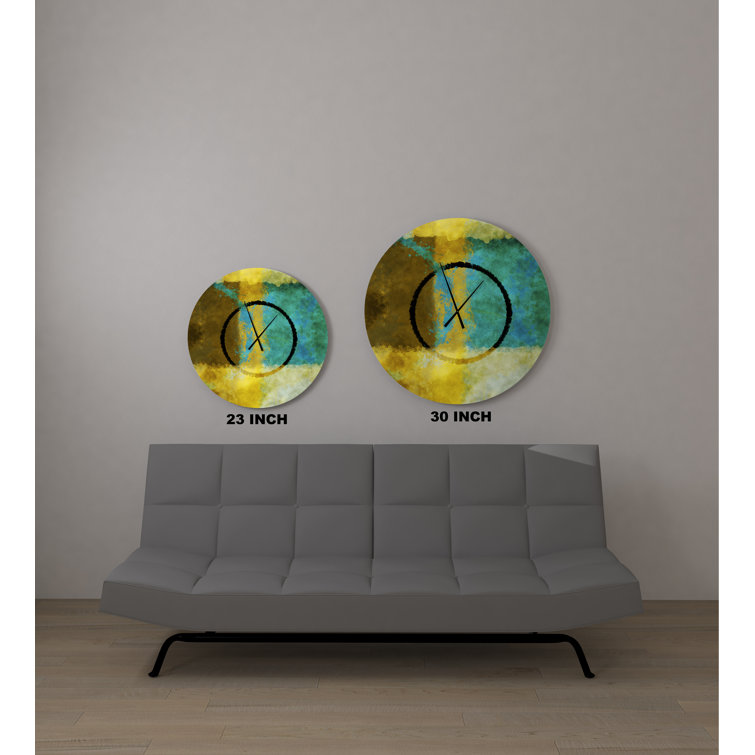 Orren Ellis Canion Metal Wall Clock Wayfair